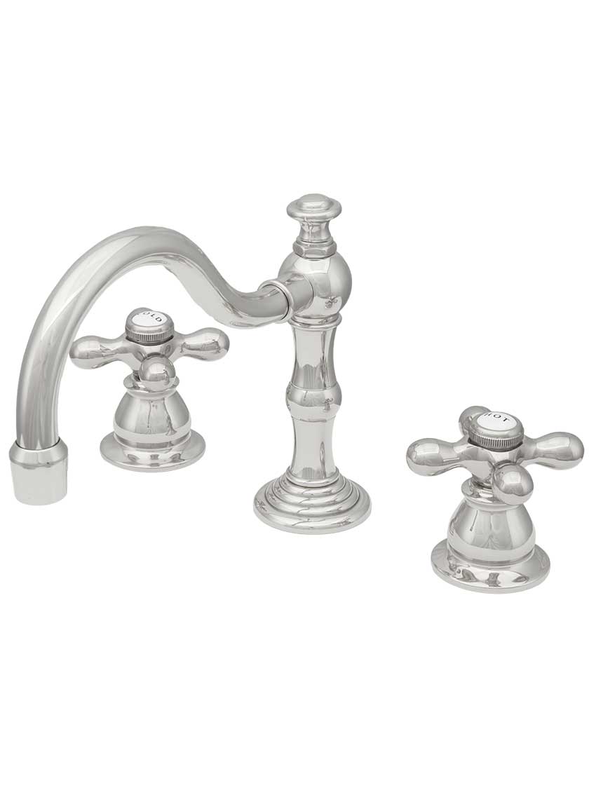 Deschutes Widespread Bathroom Faucet with American Cross Handles